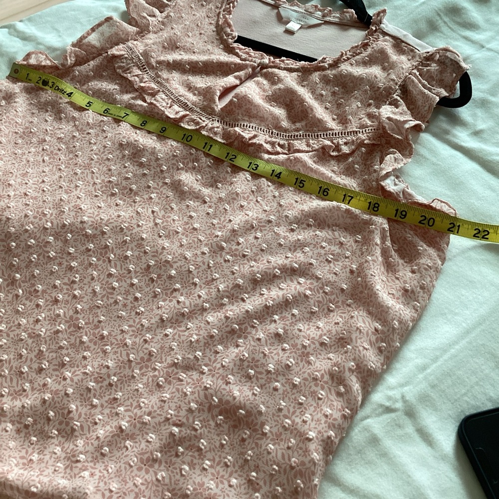 LC Lauren Conrad babydoll ruffled top - Picture 6 of 8